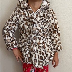 Toddler girl leopard print sweater